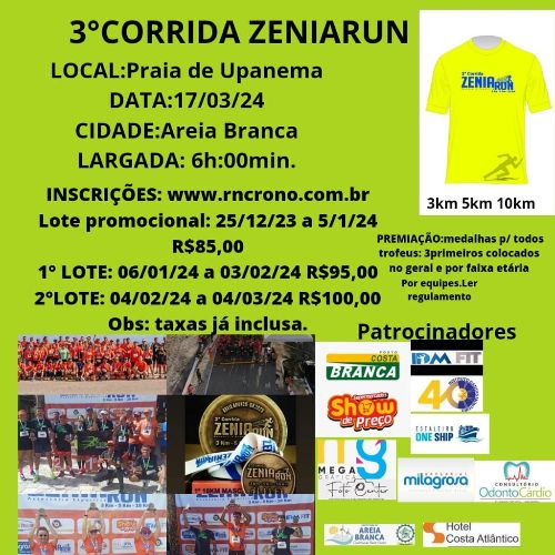 evento: 3ª CORRIDA ZENIARUN 